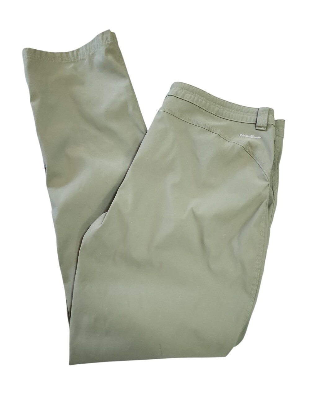 Eddie Bauer Womens Rainier Cargo Performance Hiking Pants Green Size 14